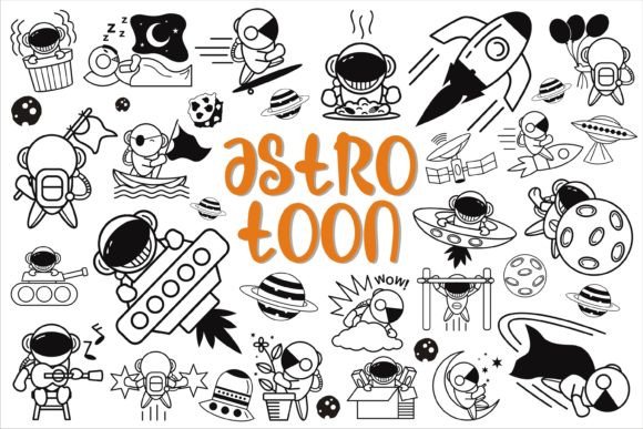 Astro Toon Font for Kids Education Web Design