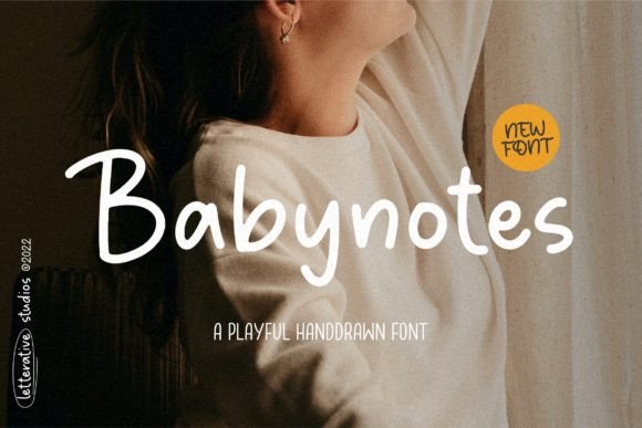 Babynotes Font: Playful Script for Creative Projects