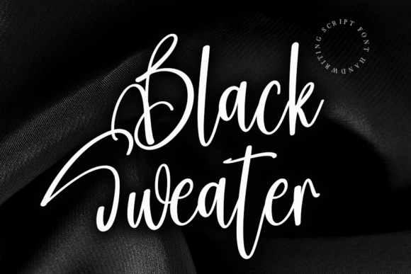 Black Sweater Font: Elegant Script for Web Design