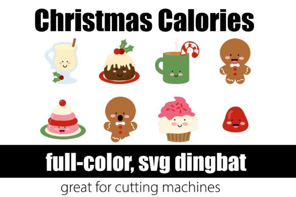 Christmas Calories Font for Festive Web Design