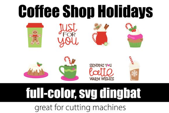Coffee Shop Holidays Font for Festive Crafts
