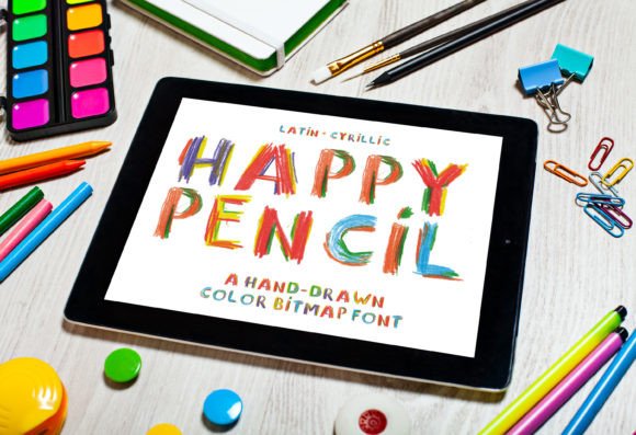 Happy Pencil Font for Playful Editorial Design