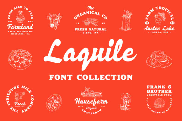 Laquile Display Font for Logotypes and Brand Visuals