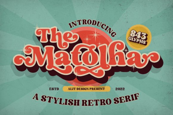 Matolha Typeface for Retro Web Design and Branding