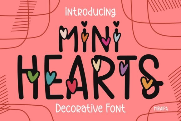 Mini Hearts Font: A Handwritten Typeface for Small Business Branding