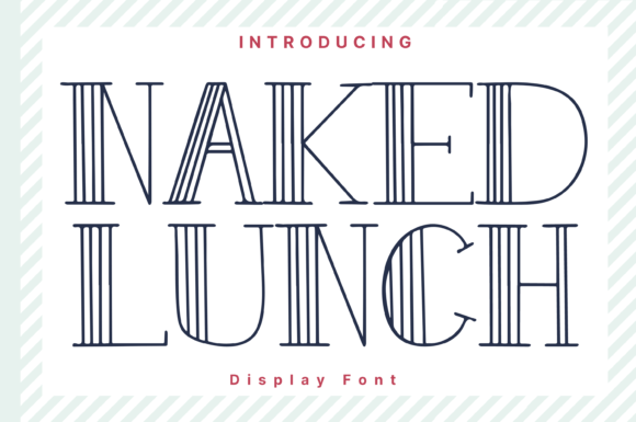 Naked Lunch Font: Whimsical Serif for Editorial Design