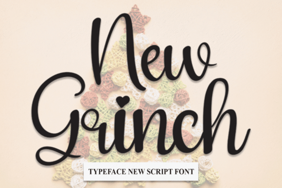 New Grinch Font for Handmade Crafts and Product Labels
