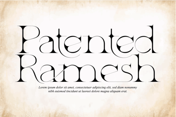 Patented Ramesh Font: Elevating Small Business Branding