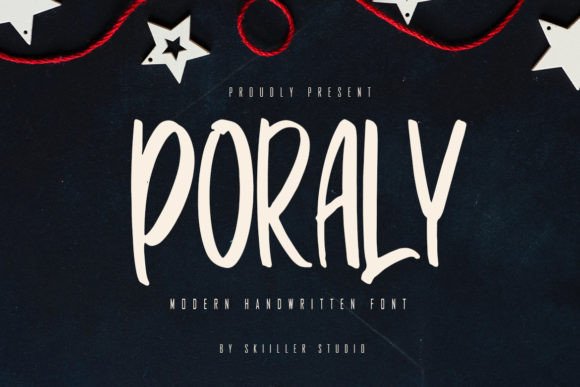 Poraly Font: Elevating Editorial Design with Handwritten Style