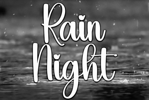Rain Night Font Review: Elevating Small Business Branding