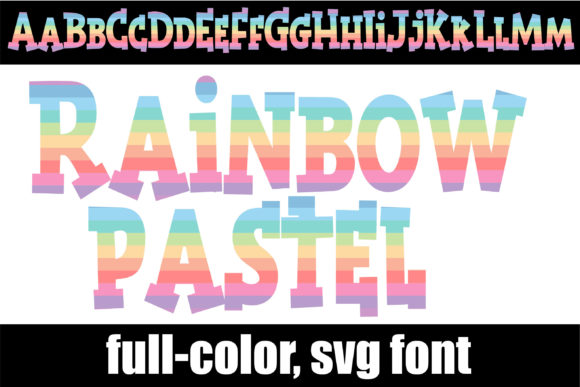 Rainbow Pastel Font: Whimsical Branding for Small Business