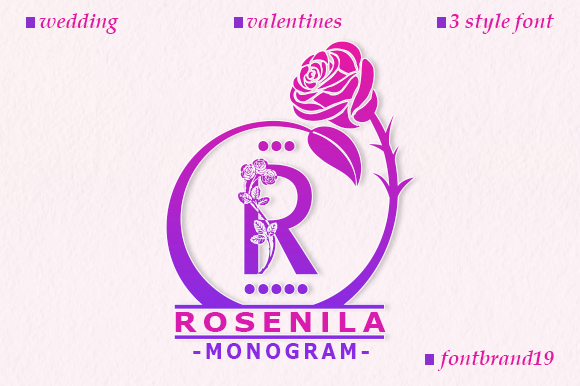 Rosenila Monogram Font for Elegant Web Design