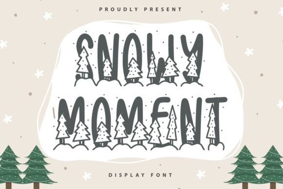 Snowy Moment Font for Winter Campaign Visuals